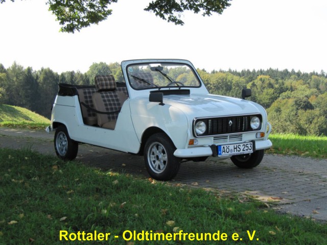 Renault R4 Cabriolet, Rottaler - Oldtimerfreunde e. V.